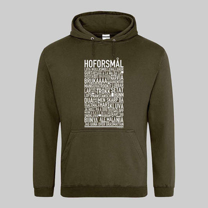 Hoforsmål Dialekt Text Hoodie