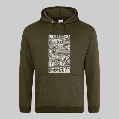 Örkelljungska Dialekt Text Hoodie