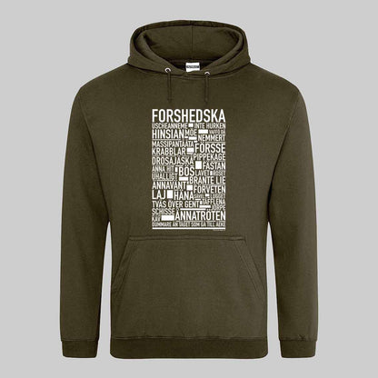 Forshedska Dialekt Text Hoodie