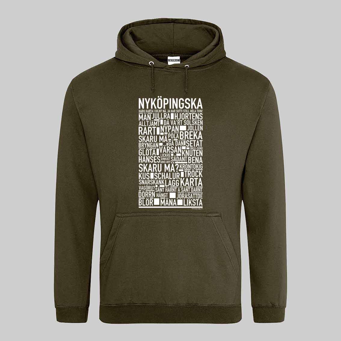 Nyköpingska Dialekt Text Hoodie