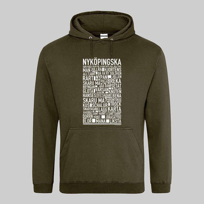 Nyköpingska Dialekt Text Hoodie