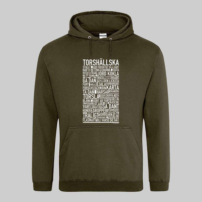 Torshällska Dialekt Text Hoodie