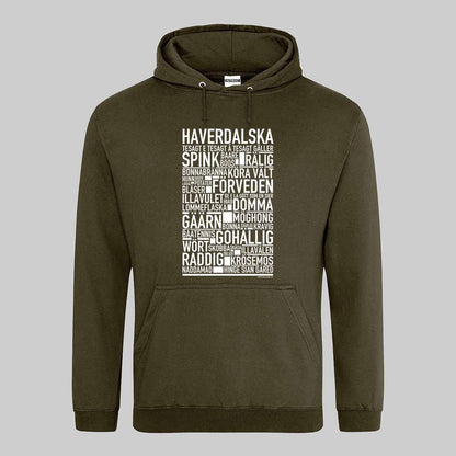 Haverdalska Dialekt Text Hoodie