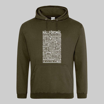 Hällförsmål Dialekt Text Hoodie