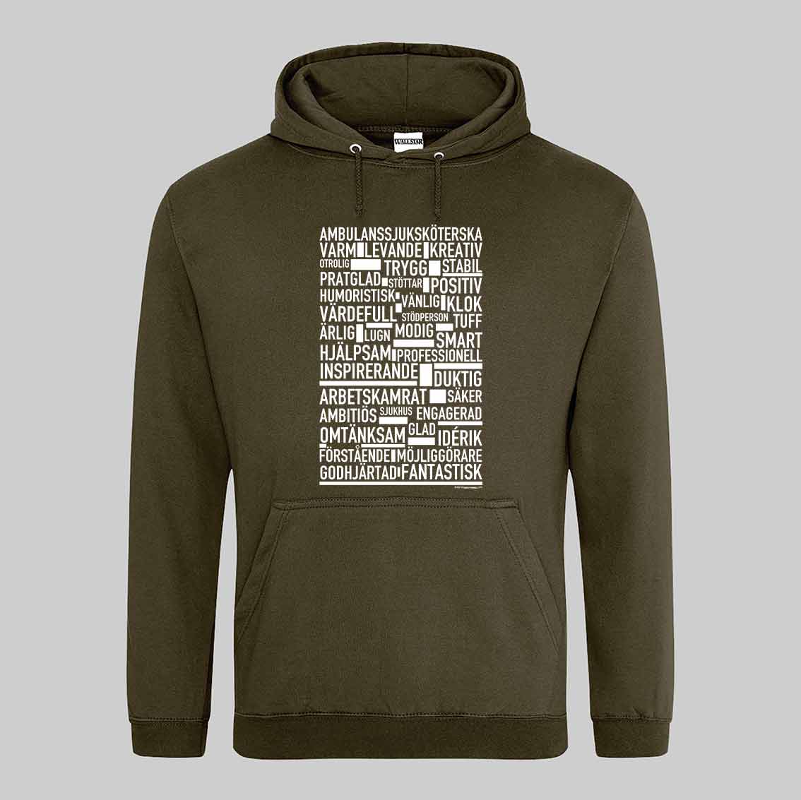 Ambulanssjuksköterska Text Hoodie