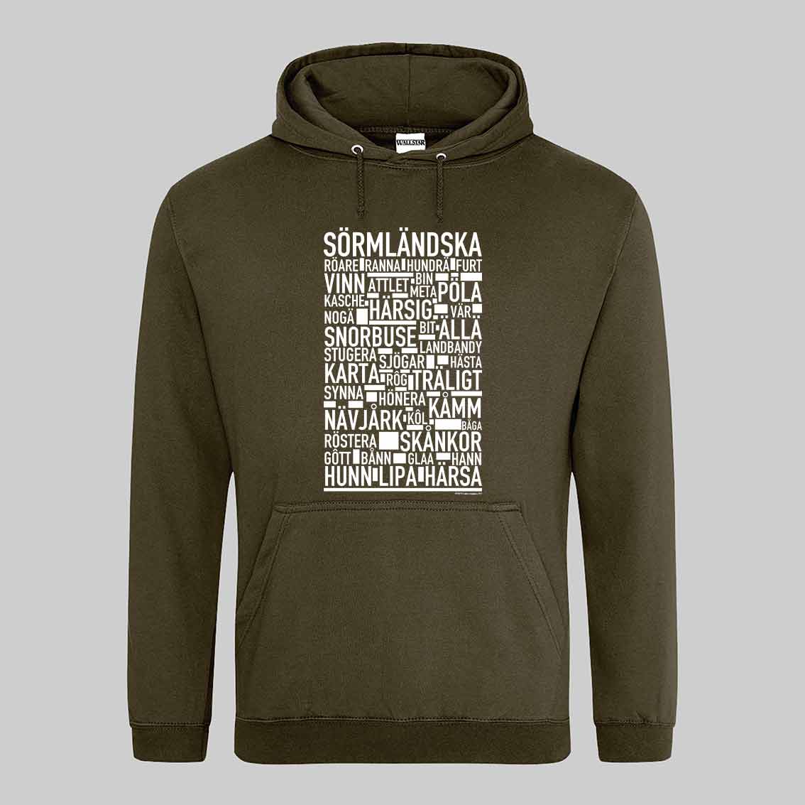 Sörmländska Dialekt Text Hoodie