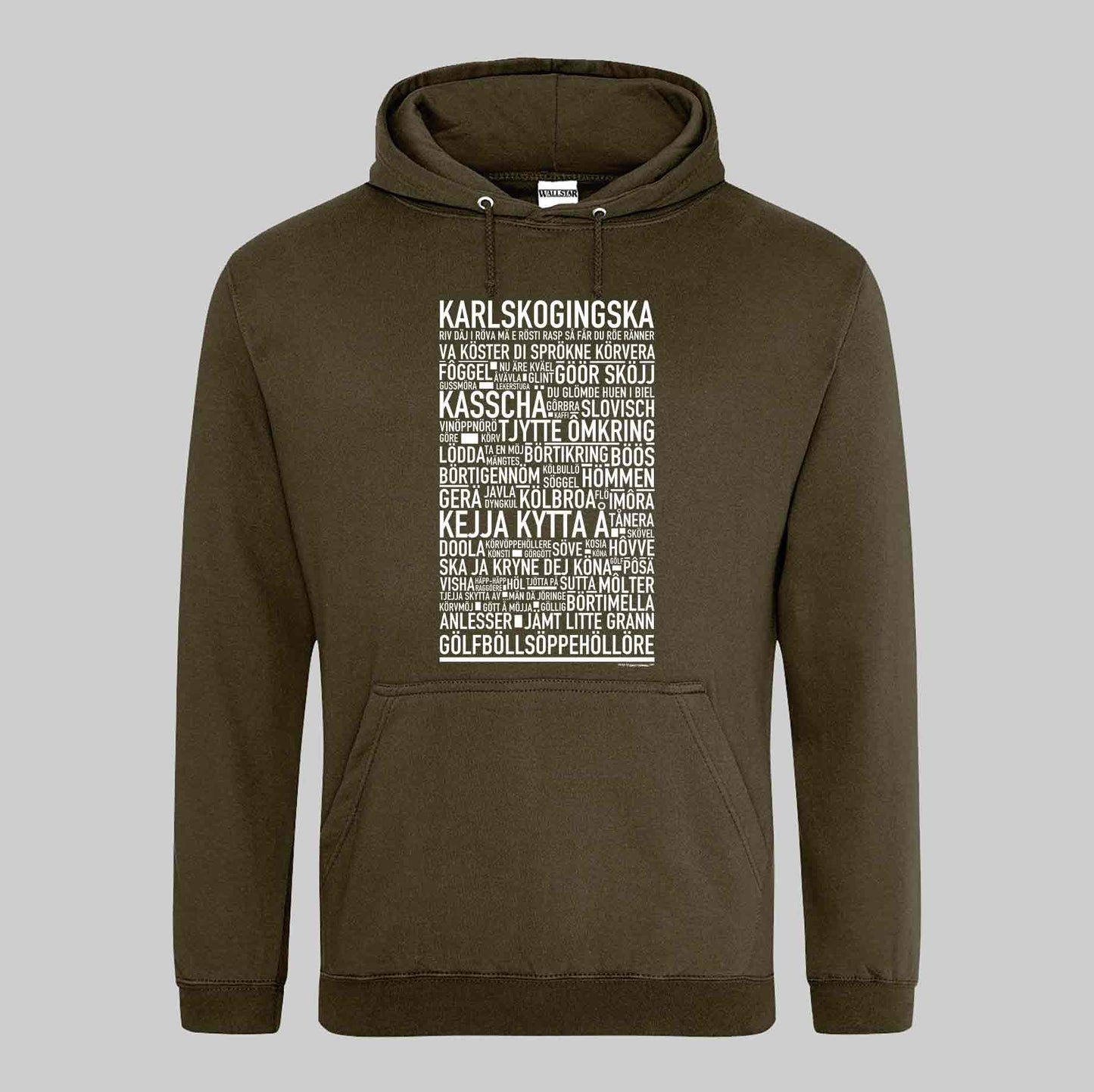 Karlskoginska Dialekt Text Hoodie