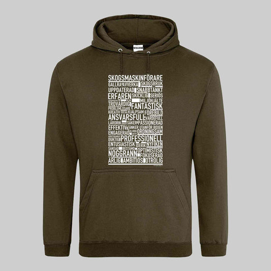 Skogsmaskinförare Text Hoodie