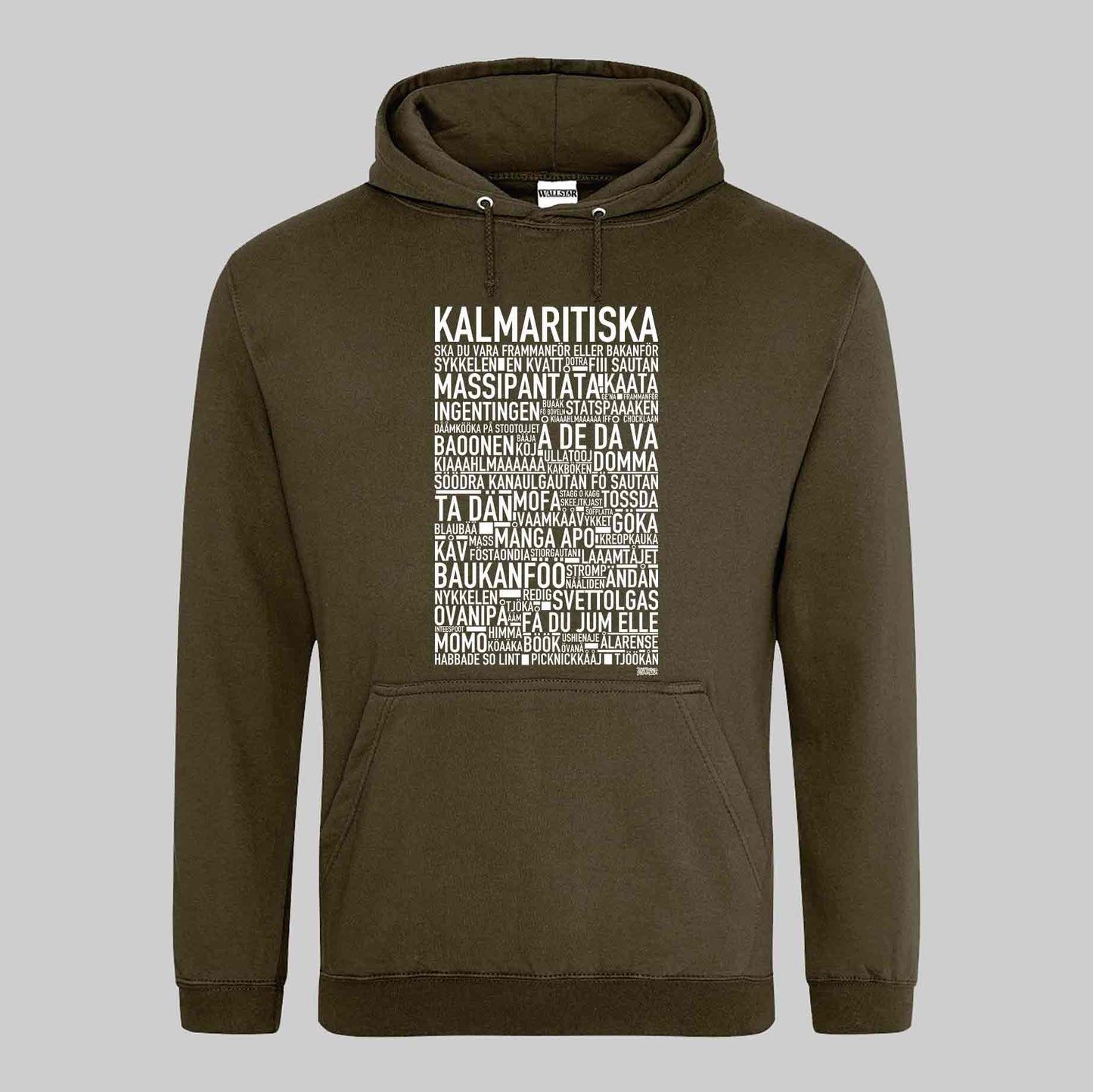 Kalmaritiska Dialekt Text Hoodie