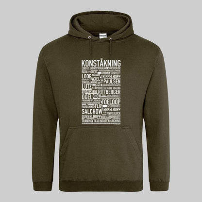 Konståkning Text Hoodie