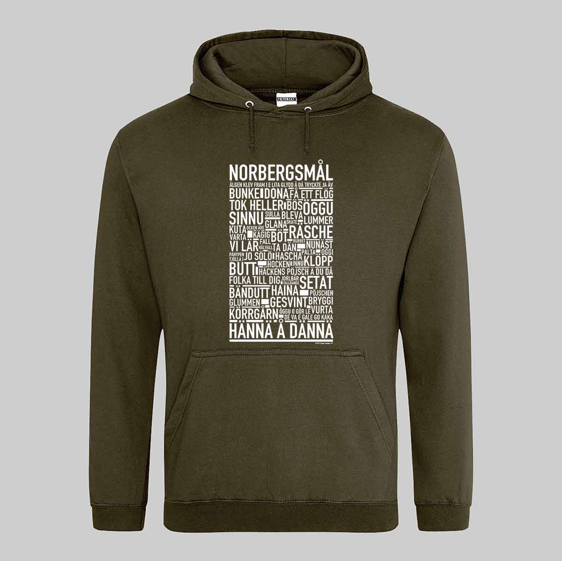 Norbergsmål Dialekt Text Hoodie