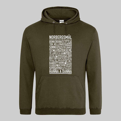 Norbergsmål Dialekt Text Hoodie