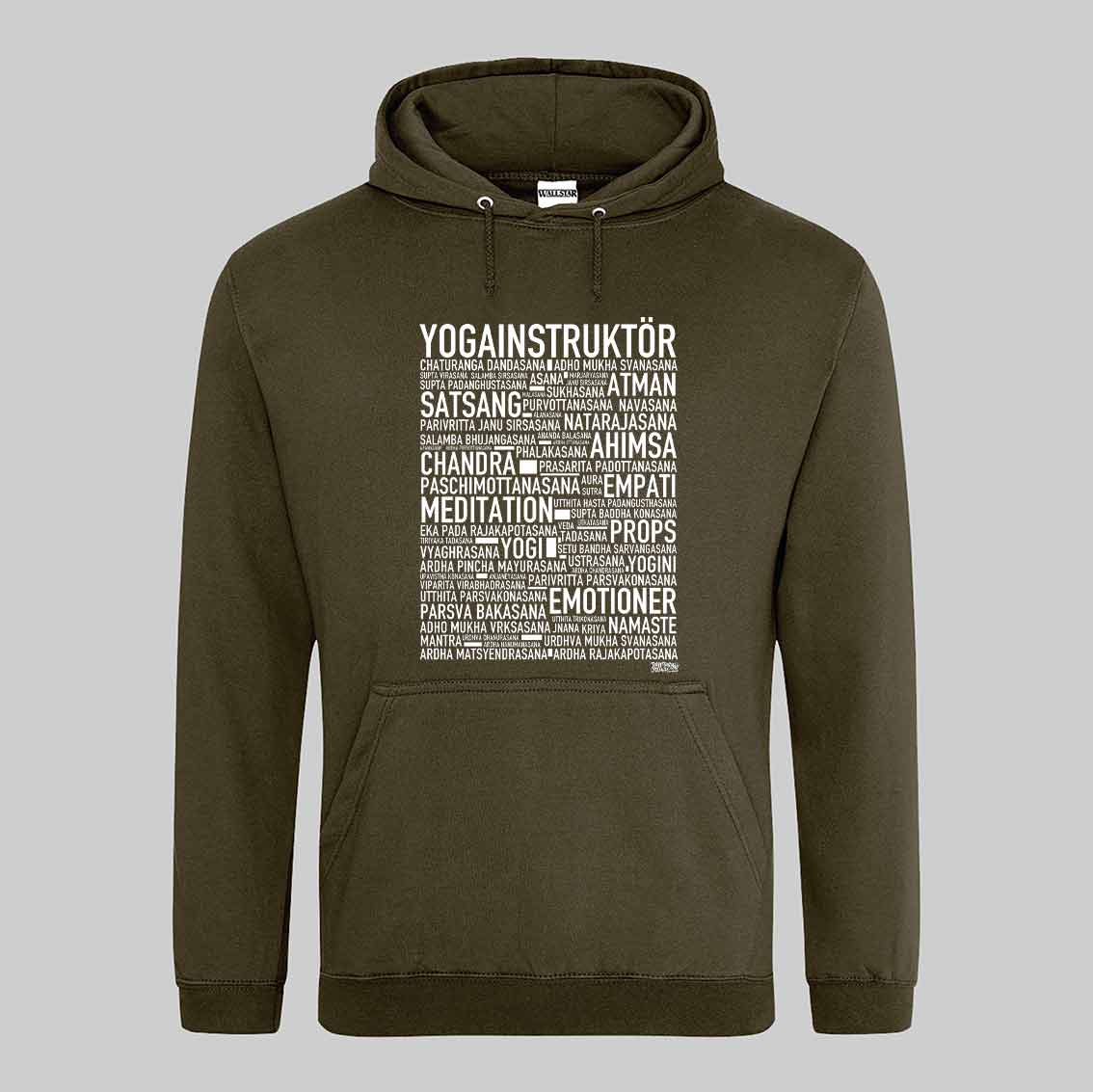 Yogainstruktör Text Hoodie