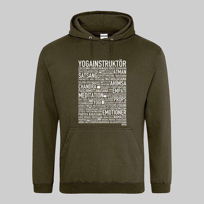 Yogainstruktör Text Hoodie