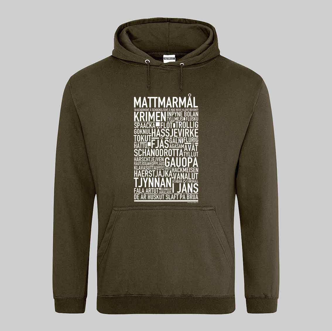 Mattmarmål Dialekt Text Hoodie