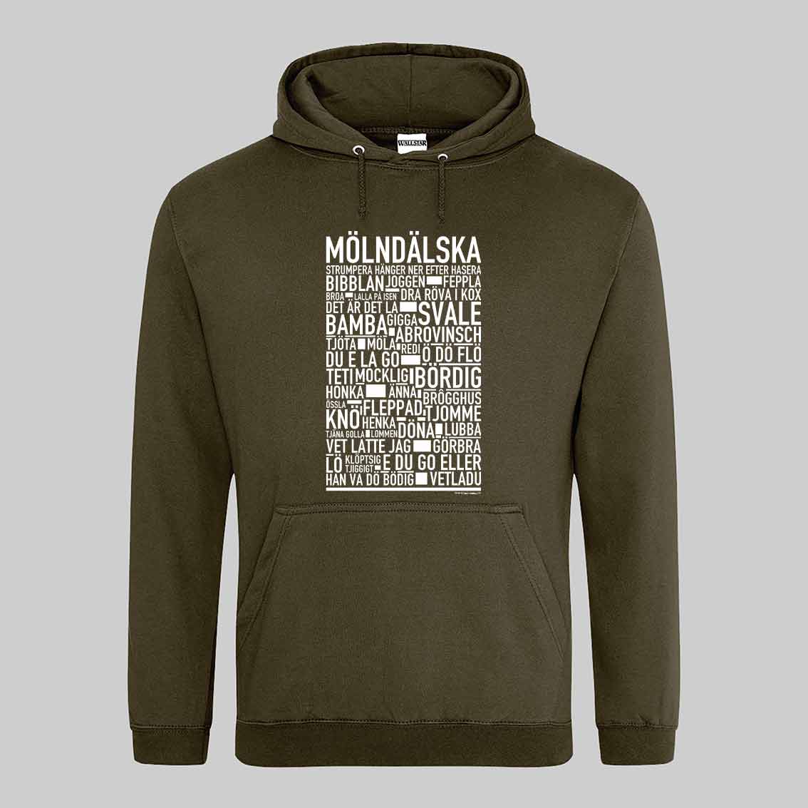 Mölndälska Dialekt Text Hoodie