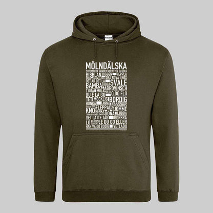 Mölndälska Dialekt Text Hoodie