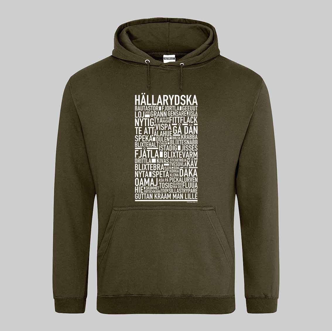 Hällarydska Dialekt Text Hoodie