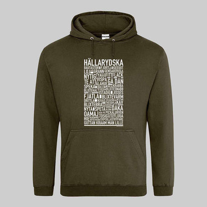 Hällarydska Dialekt Text Hoodie