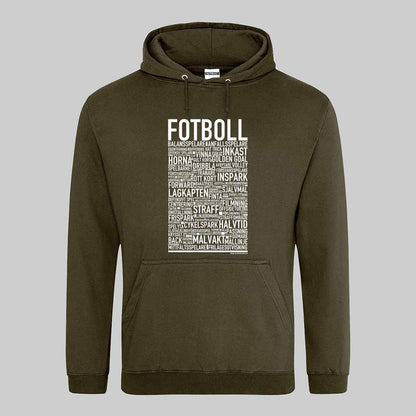 Fotboll Text Hoodie