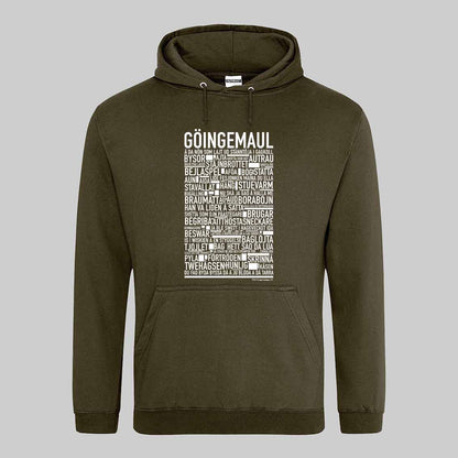 Göingemaul Dialekt Text Hoodie