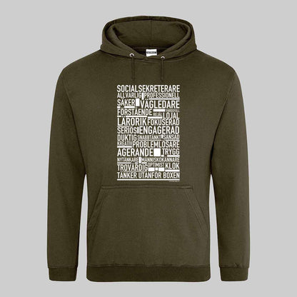 Socialsekreterare Text Hoodie