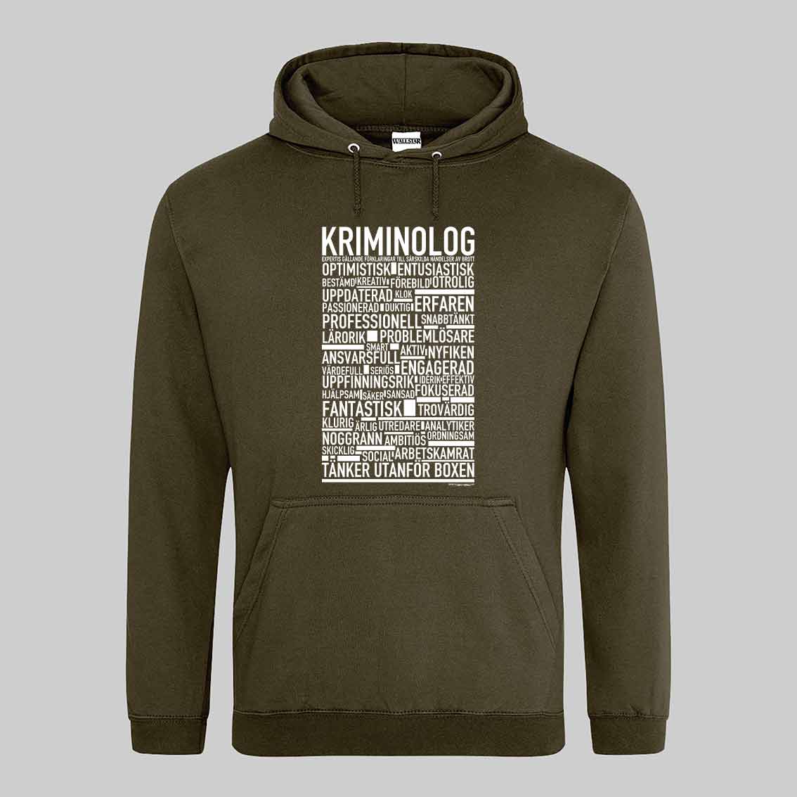 Kriminolog Text Hoodie