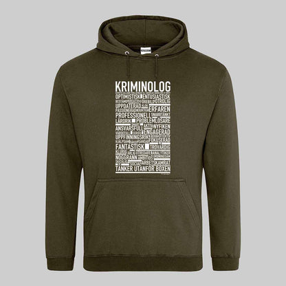 Kriminolog Text Hoodie