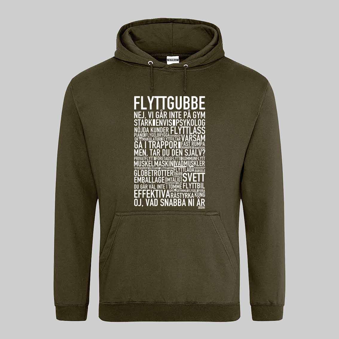 Flyttgubbe Text Hoodie