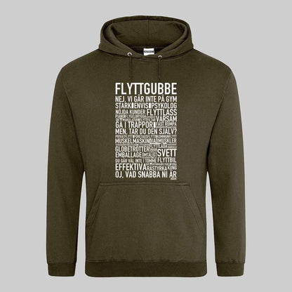 Flyttgubbe Text Hoodie
