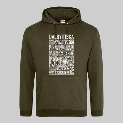 Dalbyitiska Dialekt Text Hoodie