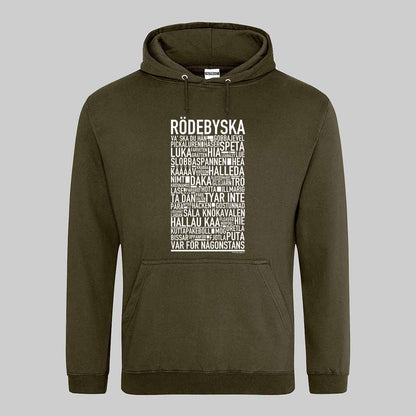 Rödebymål Dialekt Text Hoodie