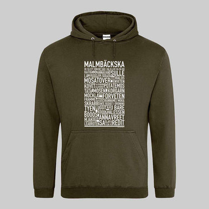 Malmbäckska Dialekt Text Hoodie