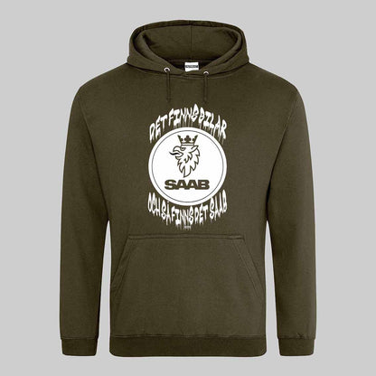 Saab Bilar Text Hoodie