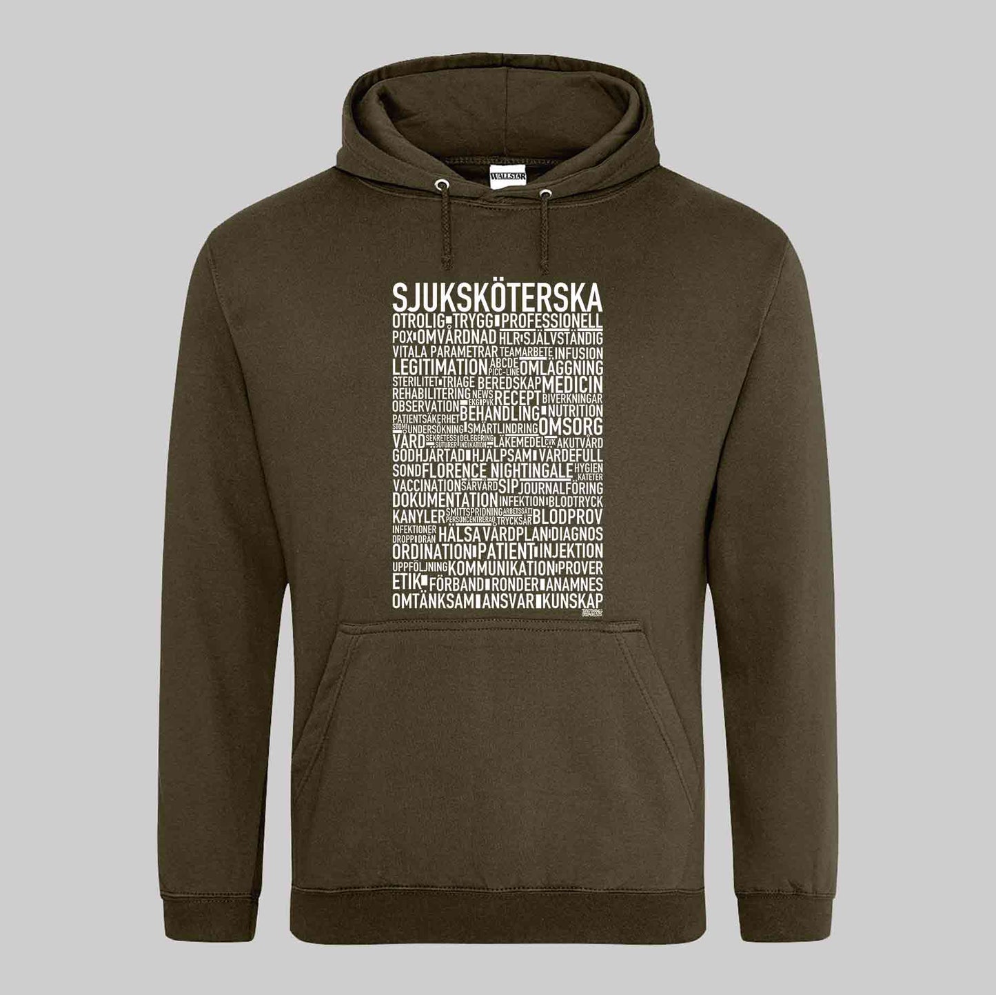 Sjuksköterska 2026 Text Hoodie