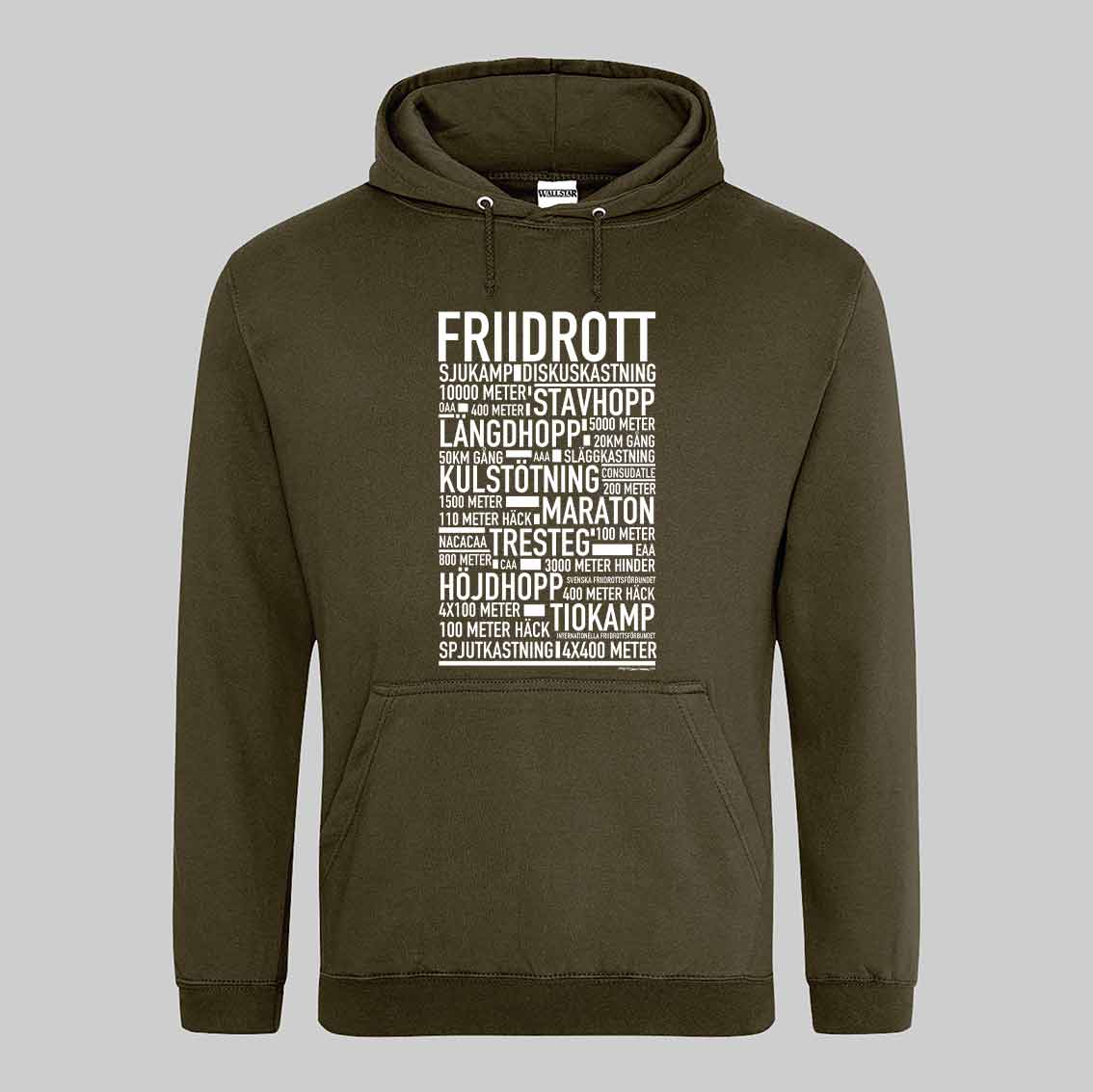Friidrott Text Hoodie
