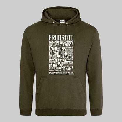 Friidrott Text Hoodie