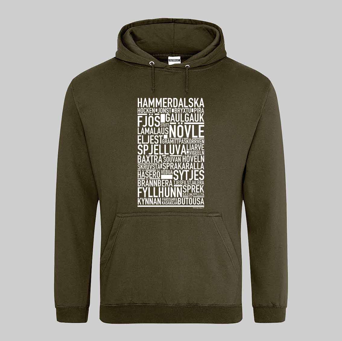 Hammerdalska Dialekt Text Hoodie