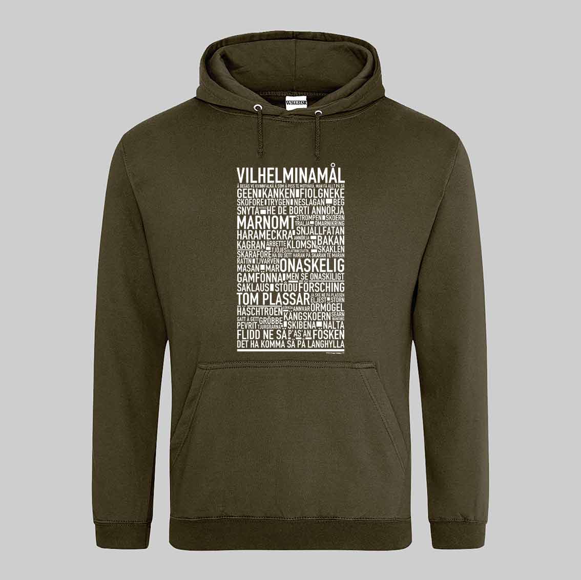 Vilhelminamål Dialekt Text Hoodie