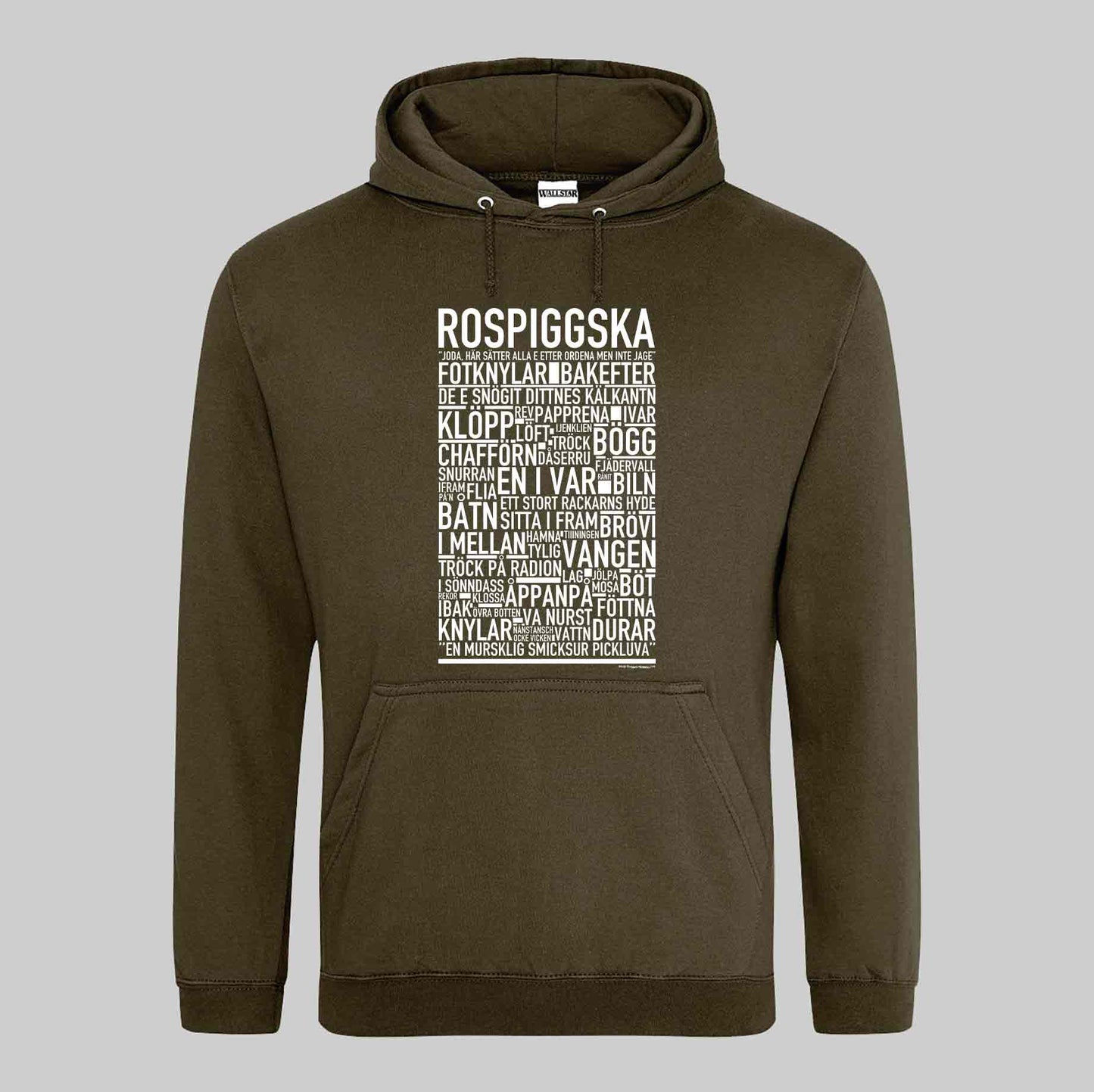 Rospiggska Dialekt Text Hoodie