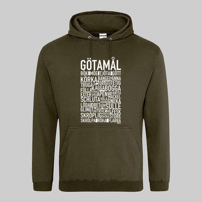 Götamål Dialekt Text Hoodie