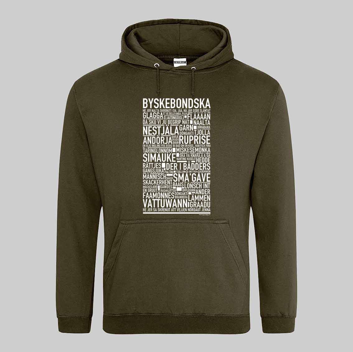 Byskebondska Dialekt Text Hoodie