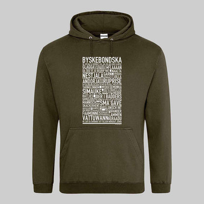 Byskebondska Dialekt Text Hoodie