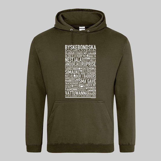 Byskebondska Dialekt Text Hoodie
