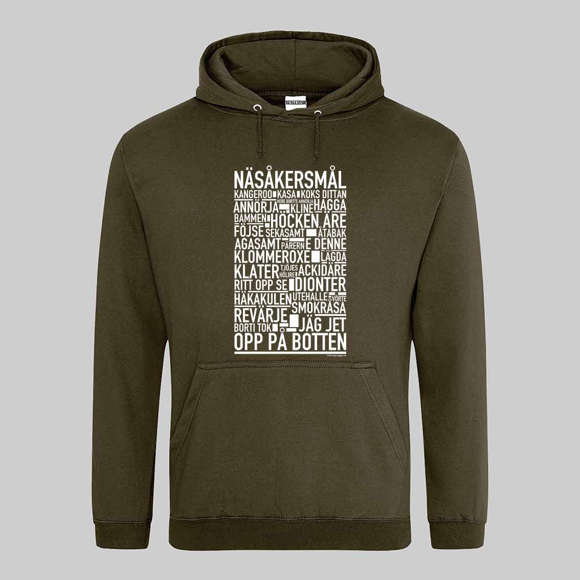 Näsåkersmål Dialekt Text Hoodie