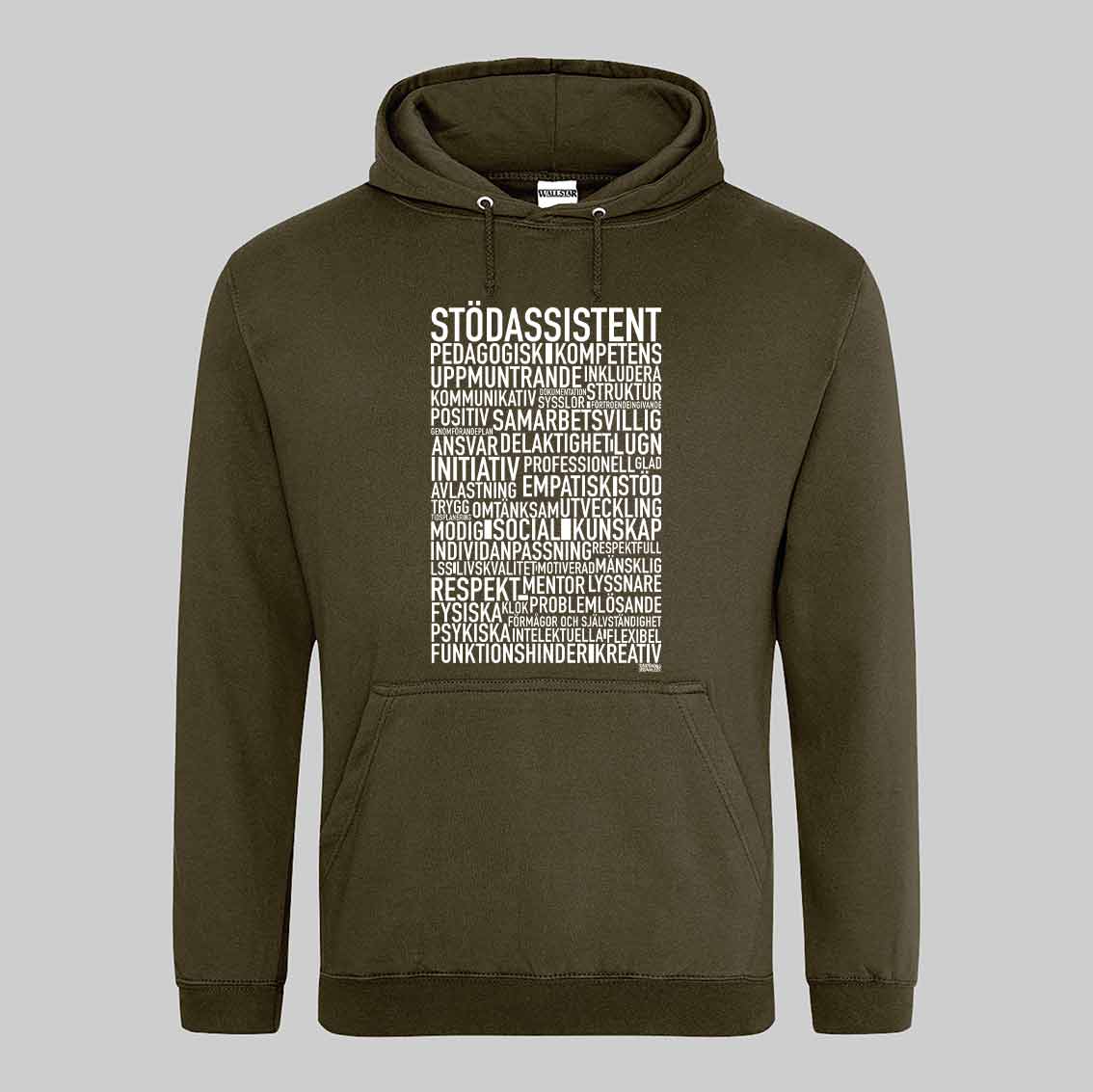 Stödassistent 2025 Text Hoodie