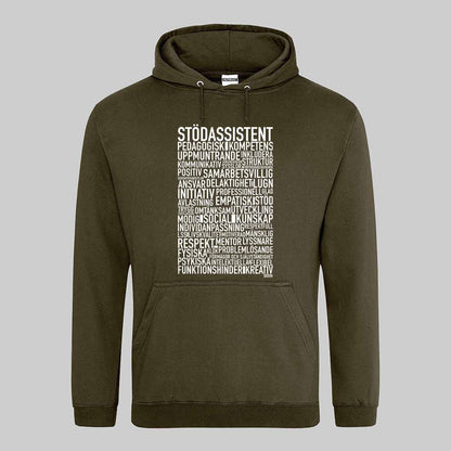 Stödassistent 2025 Text Hoodie