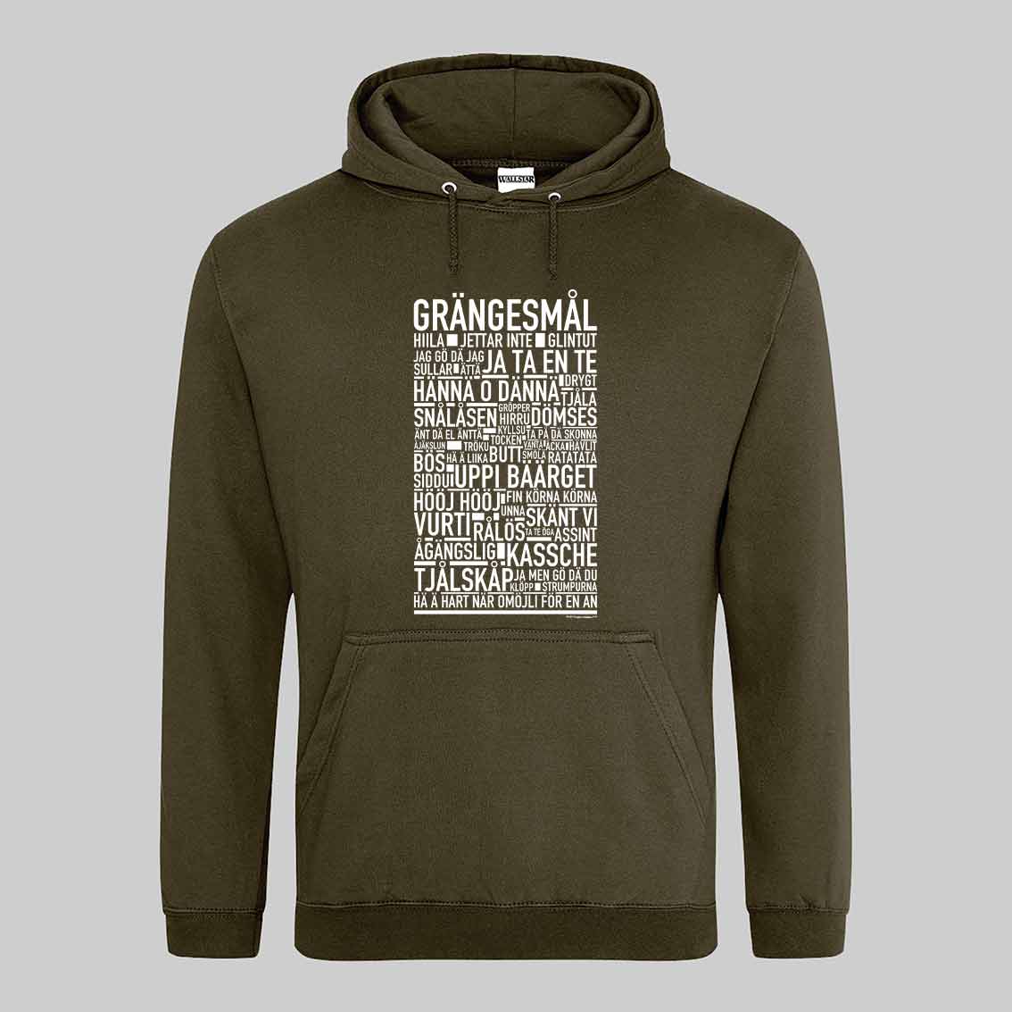 Grängesmål Dialekt Text Hoodie