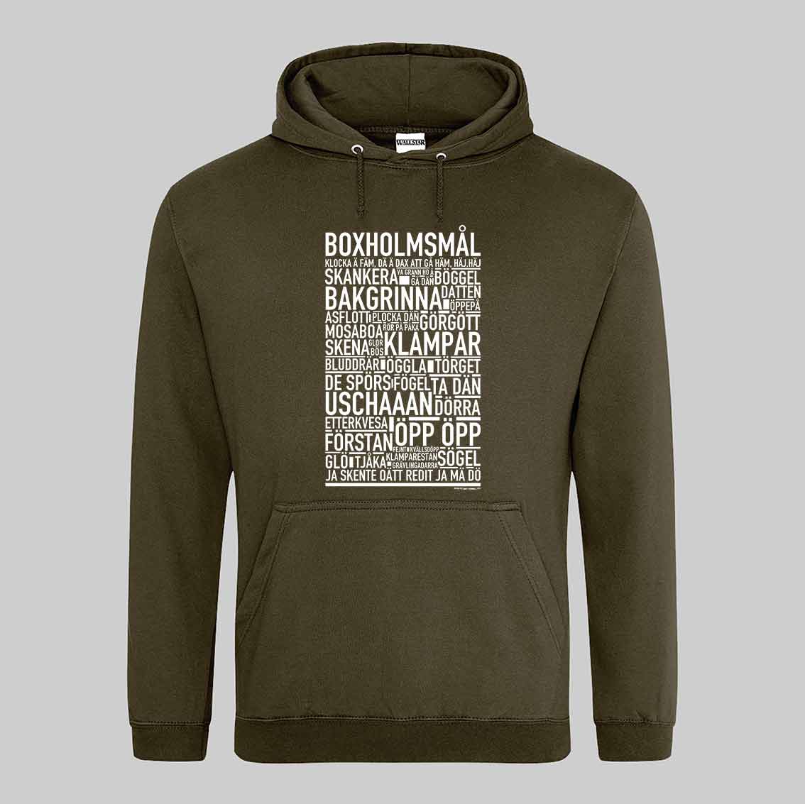 Boxholmsmål Dialekt Text Hoodie