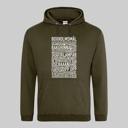 Boxholmsmål Dialekt Text Hoodie